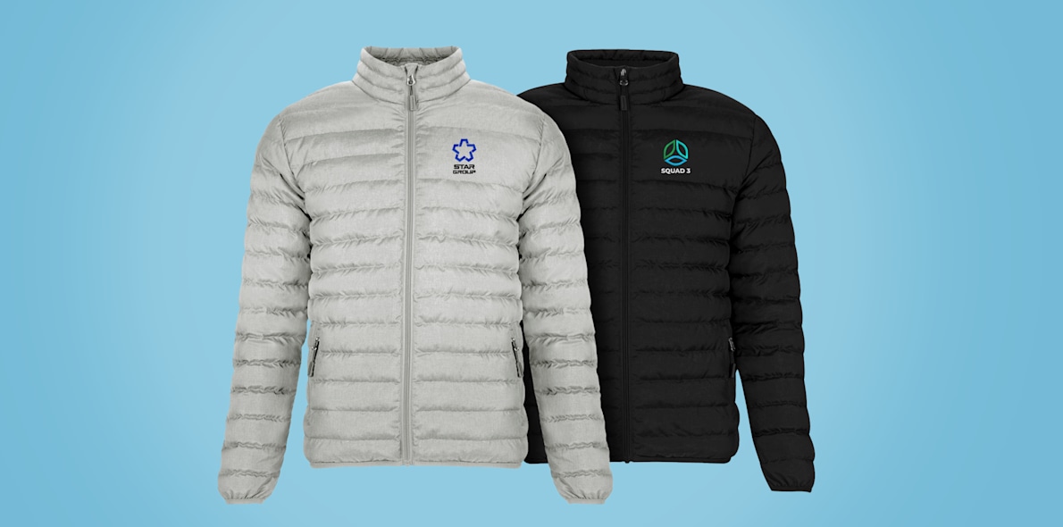 Men s Puffer Jackets Custom Padded or Down Jackets VistaPrint